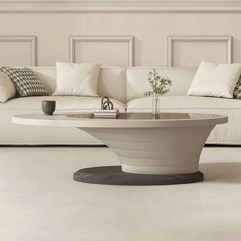 GLAM OVAL Luxury Coffee Tables Living room - MOOAZAA SHOP