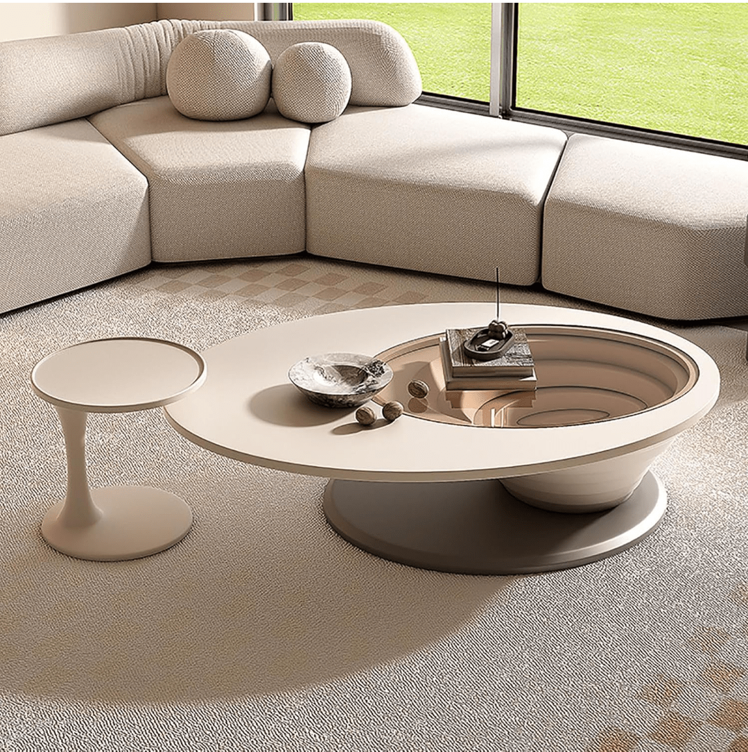 GLAM OVAL Luxury Coffee Tables Living room - MOOAZAA SHOP