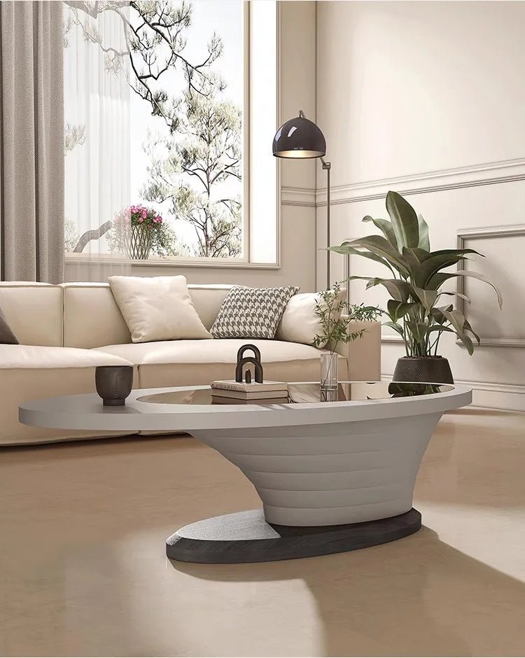 GLAM OVAL Luxury Coffee Tables Living room - MOOAZAA SHOP