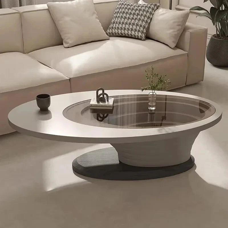 GLAM OVAL Luxury Coffee Tables Living room - MOOAZAA SHOP