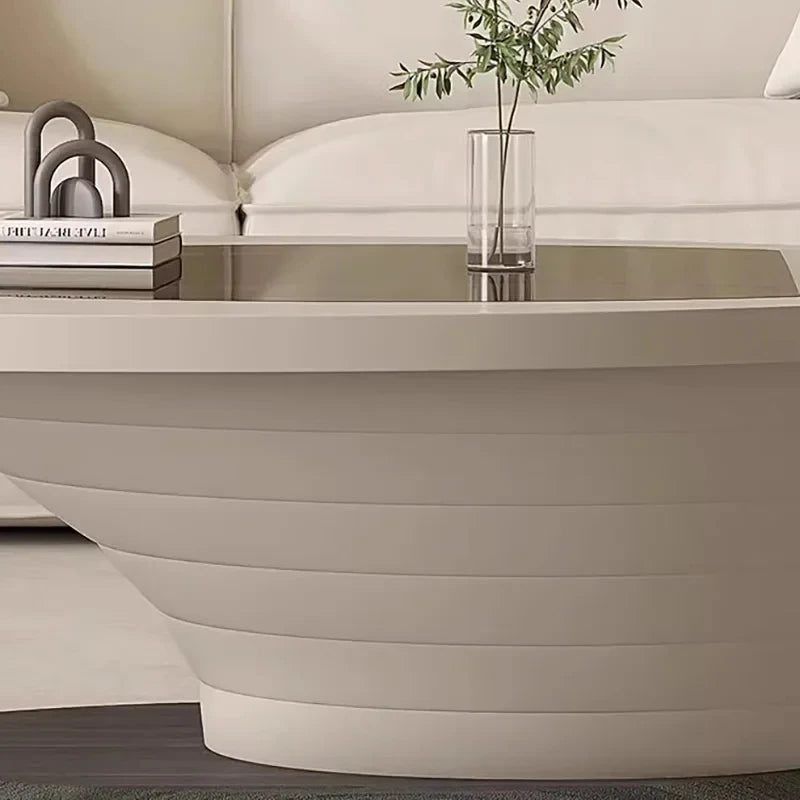 GLAM OVAL Luxury Coffee Tables Living room - MOOAZAA SHOP