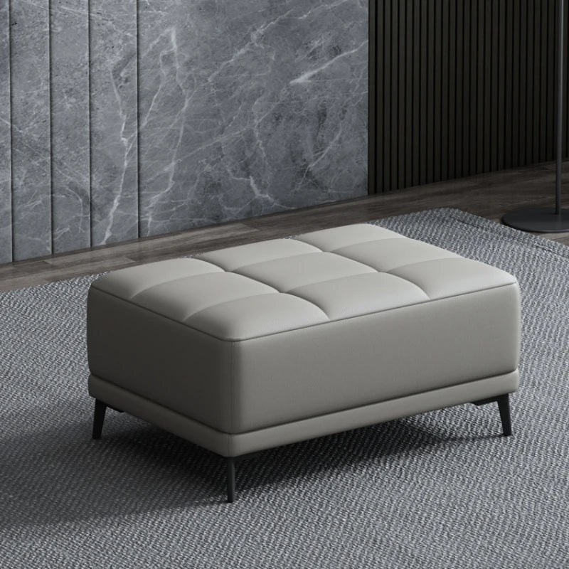 Morocco Luxury Living Room Leather Footstool, End of bed bench - MOOAZAA SHOP
