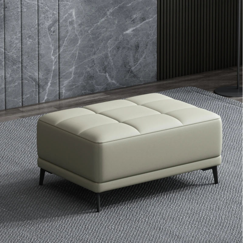 Morocco Luxury Living Room Leather Footstool, End of bed bench - MOOAZAA SHOP
