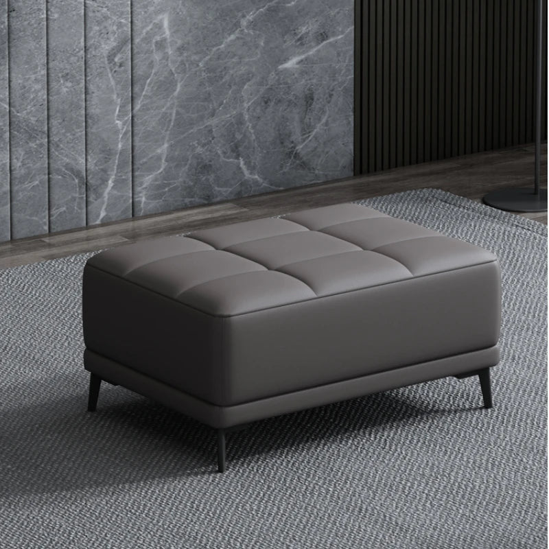 Morocco Luxury Living Room Leather Footstool, End of bed bench - MOOAZAA SHOP