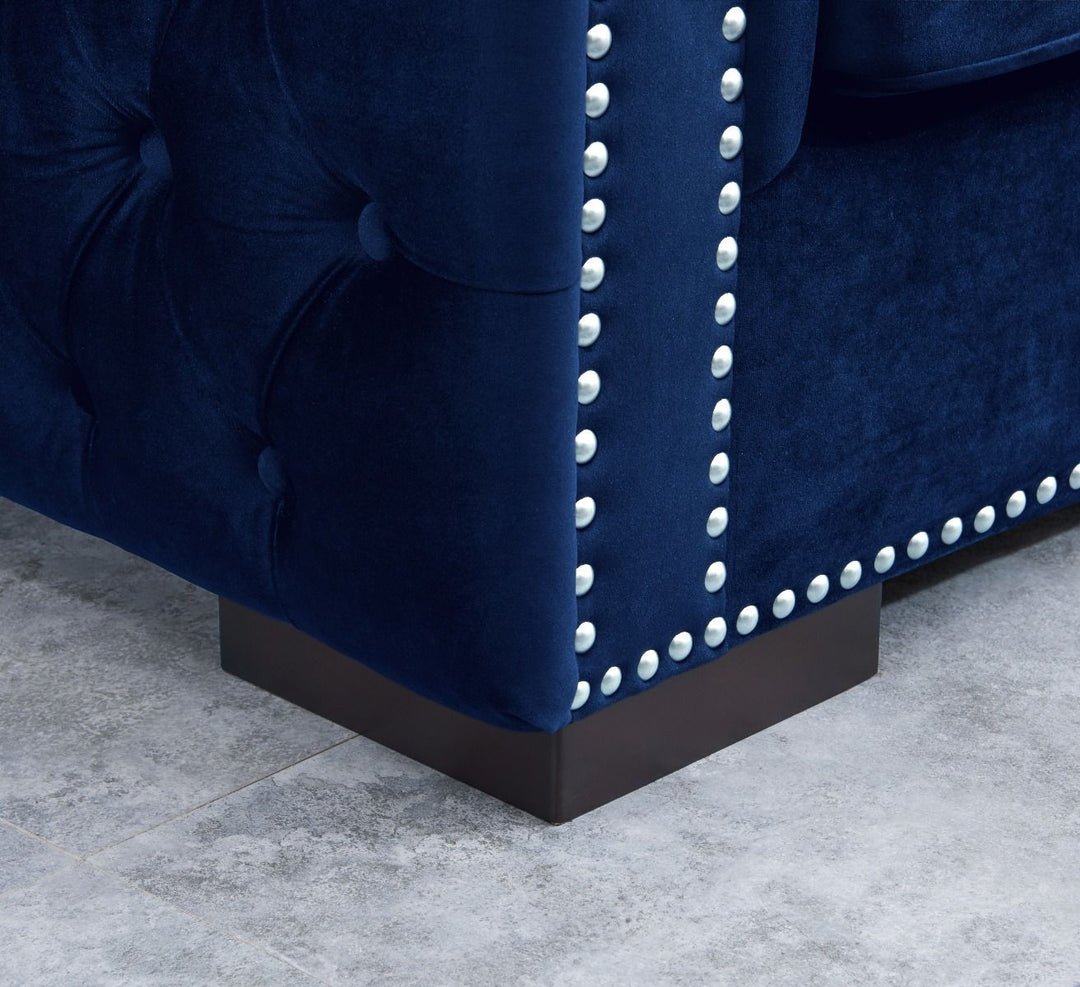 Moscow Sofas Sets in Luxury Navy blue Velvet - MOOAZAA SHOP