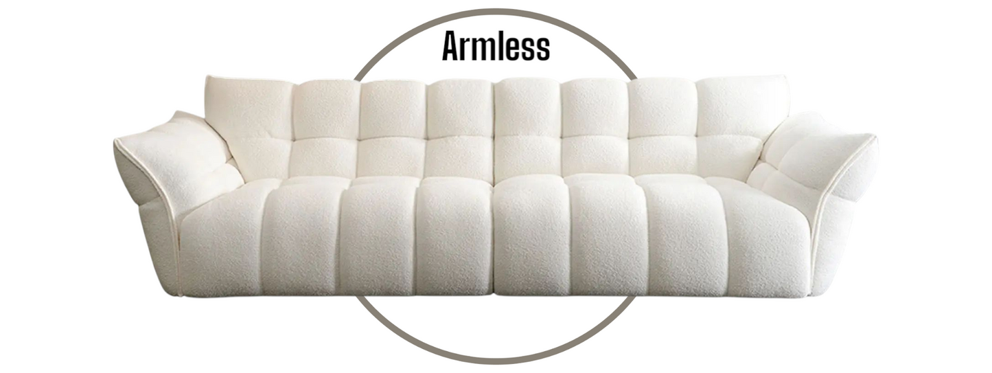 Lily White Modular 3-Seater Couch