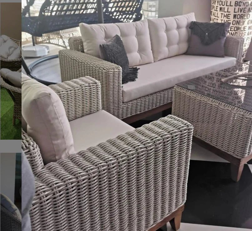 The Quartzite Garden Suite Rattan Sofas Set - MOOAZAA SHOP