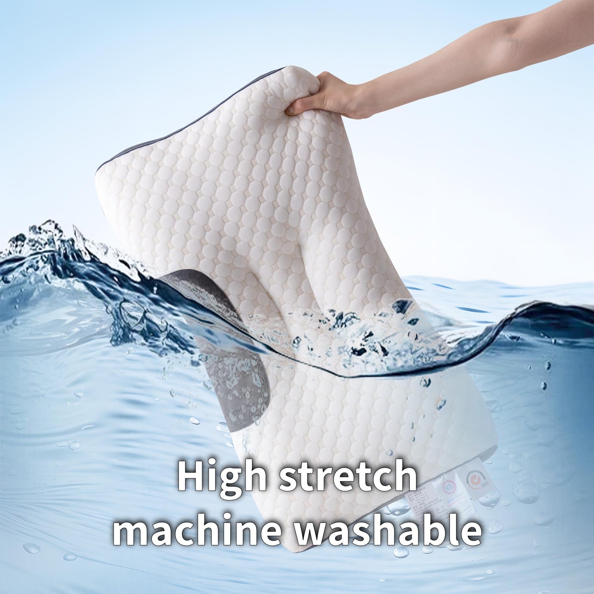 Premium Sleep Support Pillow for All Seasons, Neck Support Pillow, Machine Washable