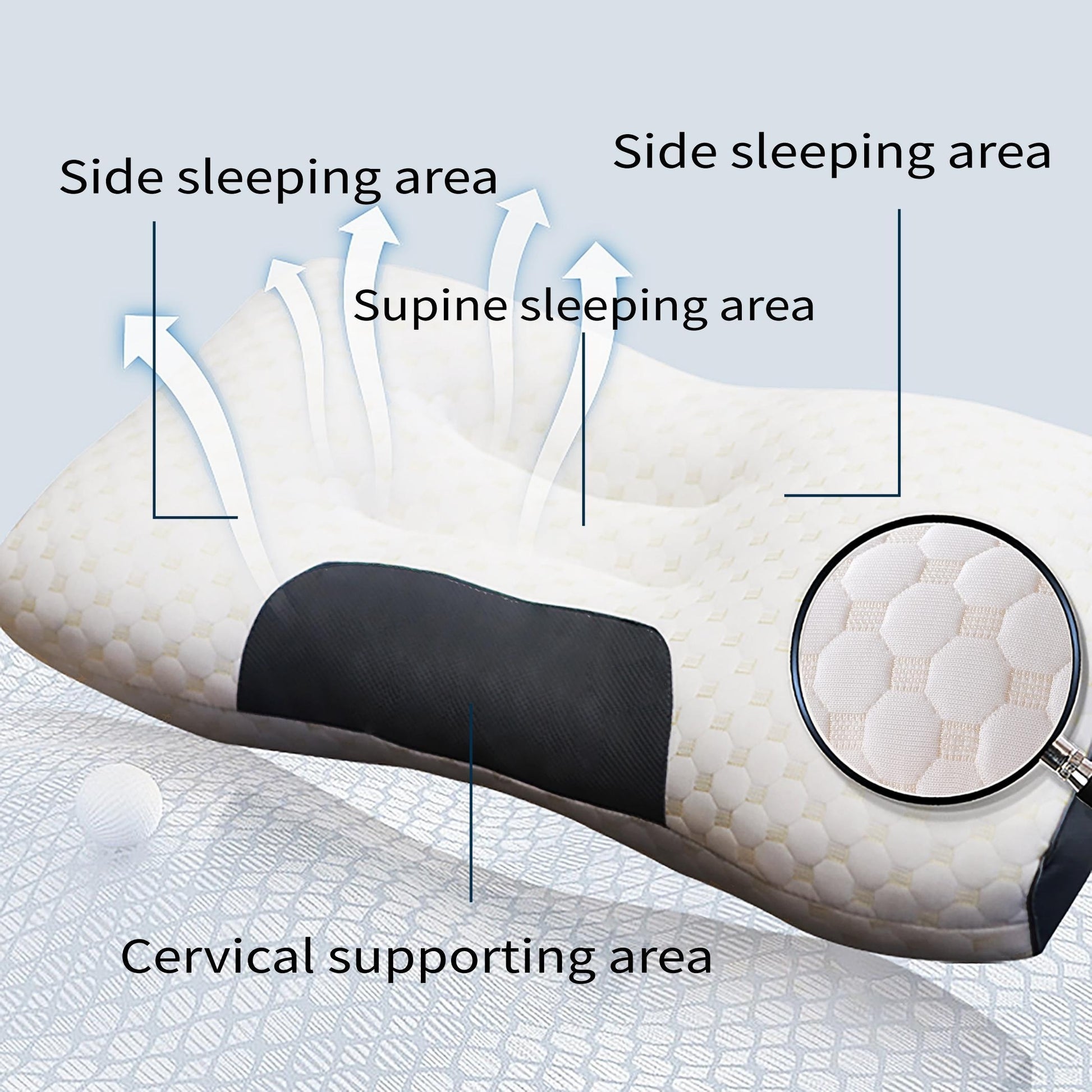 Premium Sleep Support Pillow for All Seasons, Neck Support Pillow, Machine Washable