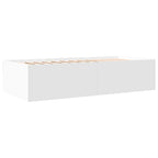 White rectangular wall-mounted light fixture with gold accents on a white background