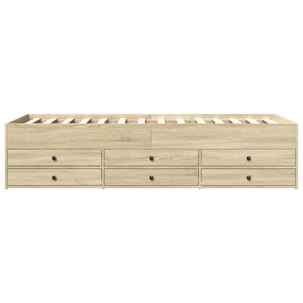 Wooden drawer unit with slatted top on a white background