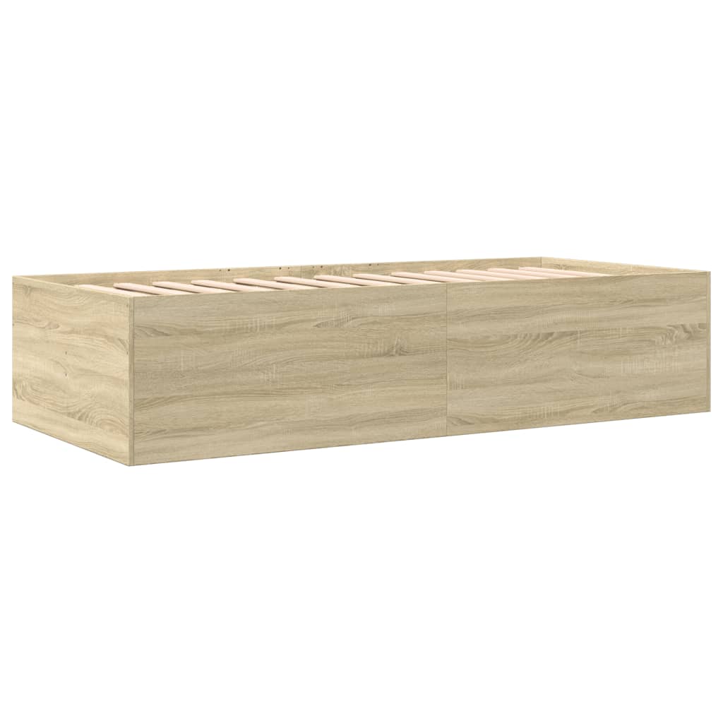 Wooden planter box on a white background