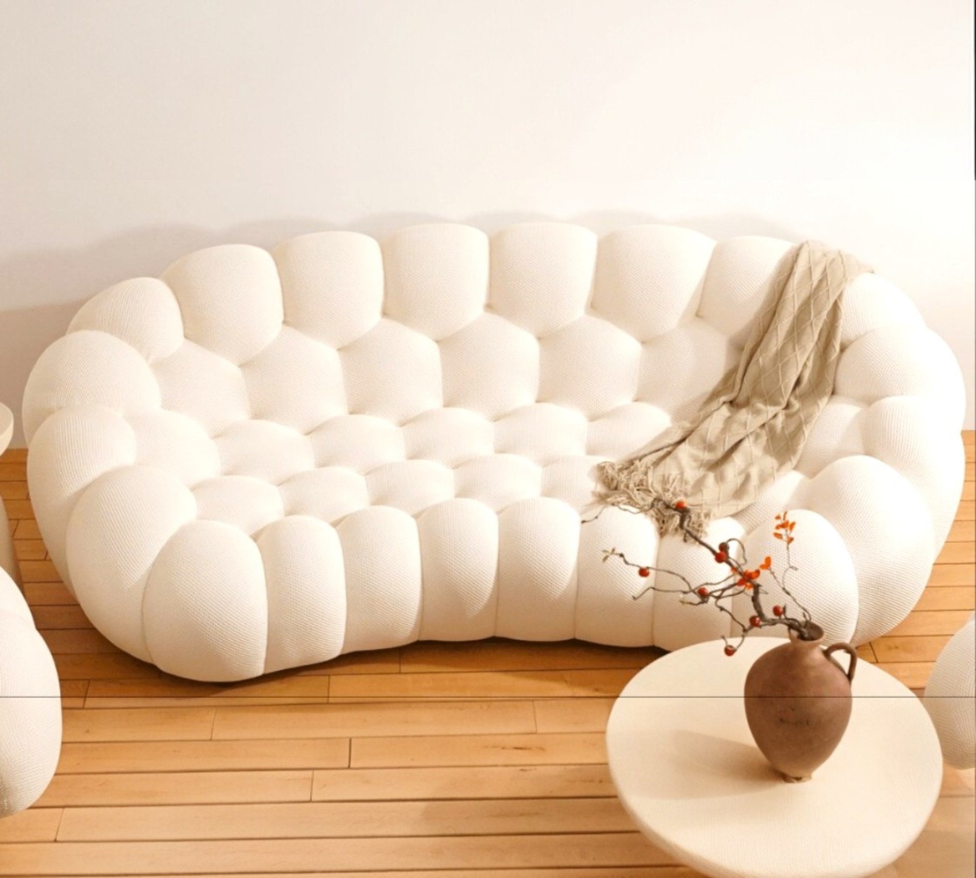 Bubble Modern Three-Seater Sofa and Lounge Chair