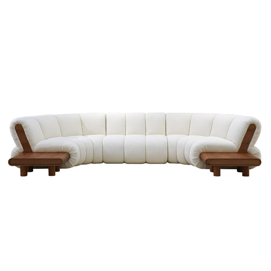 Sassari Curved Modular Velvet Couch M031