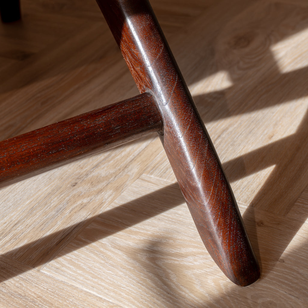 Zara Chocolate Rattan Accent Chair With Armrest