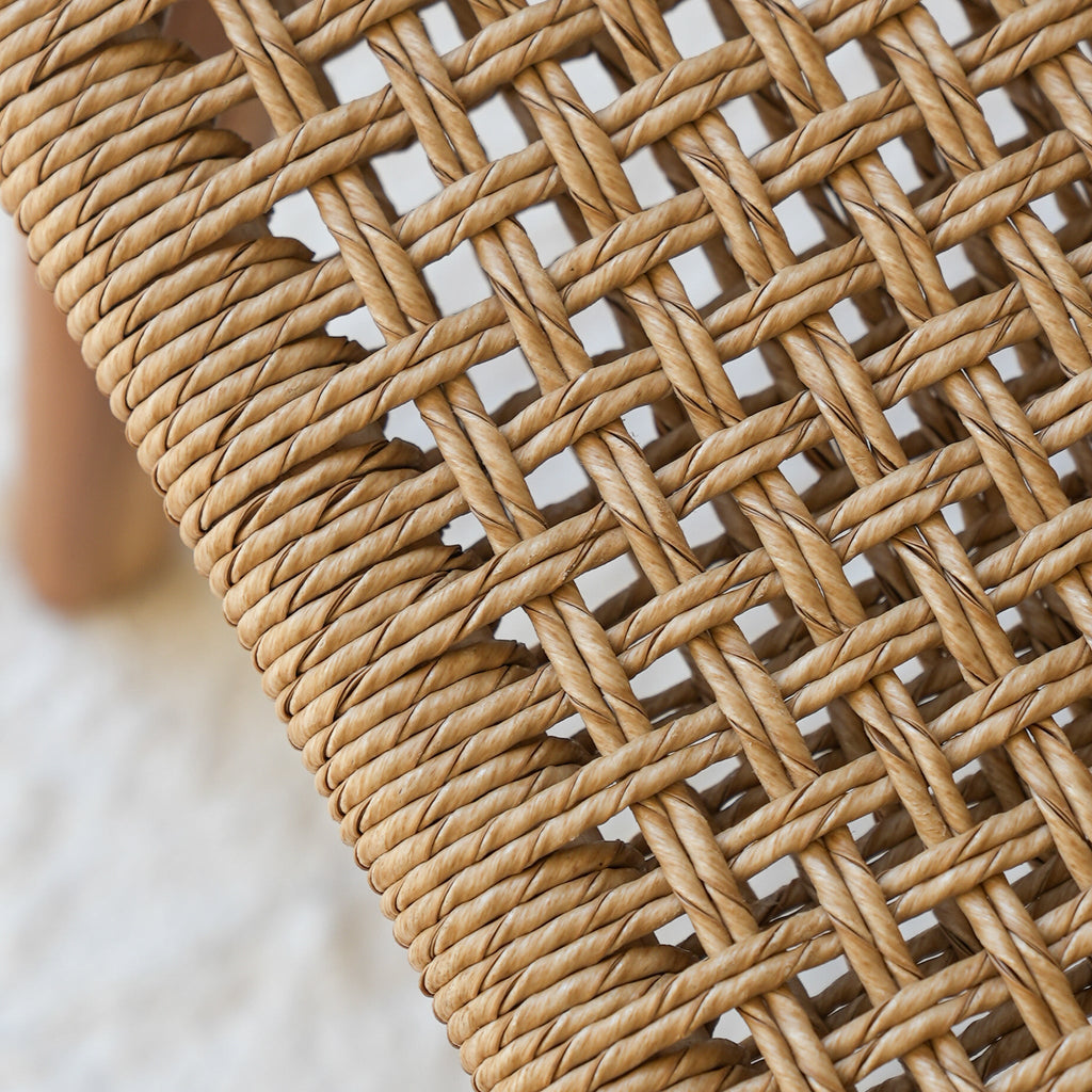 Zara Teak & Rattan Accent Armchair