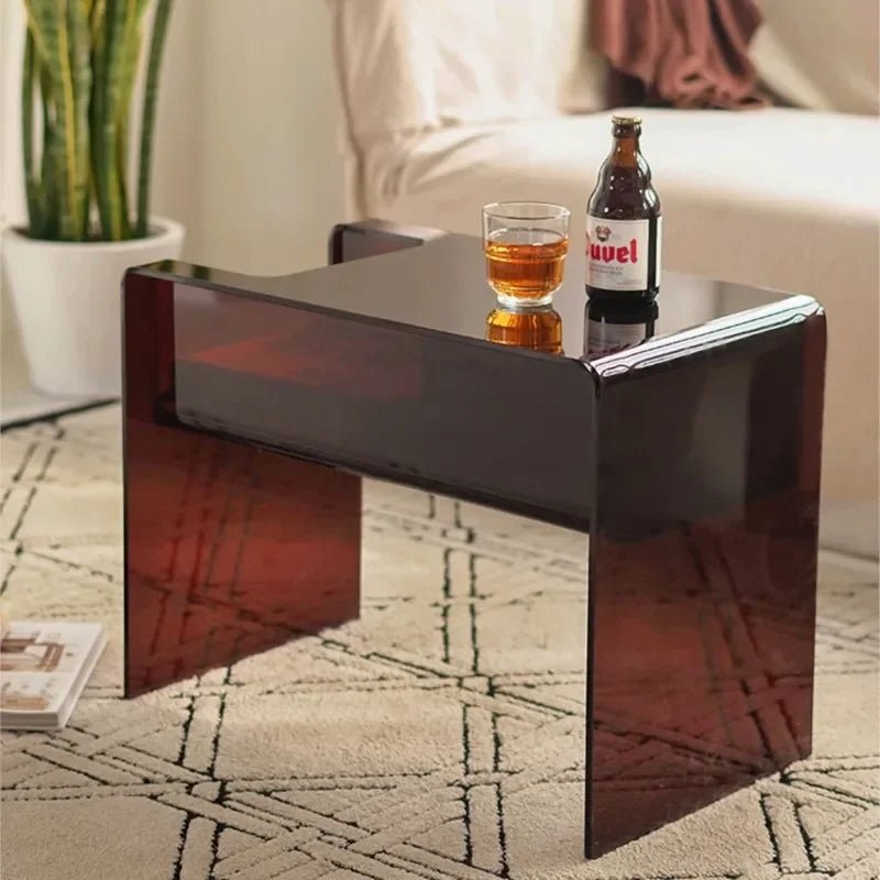 Acrylic Transparent Small Coffee Table - MOOAZAA SHOP