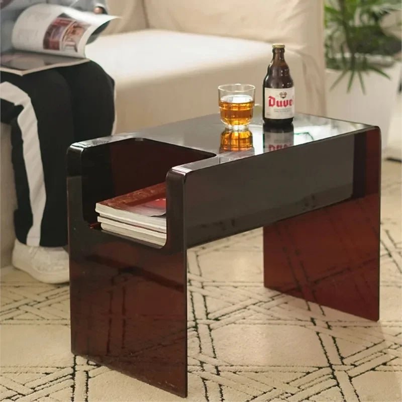 Acrylic Transparent Small Coffee Table - MOOAZAA SHOP