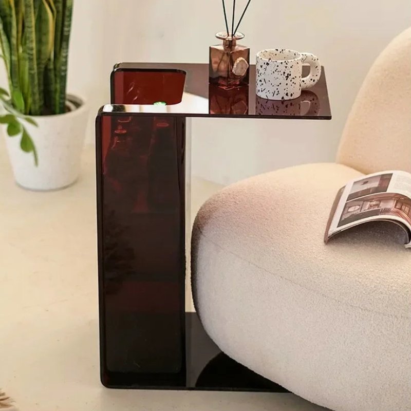 Acrylic Transparent Small Coffee Table - MOOAZAA SHOP