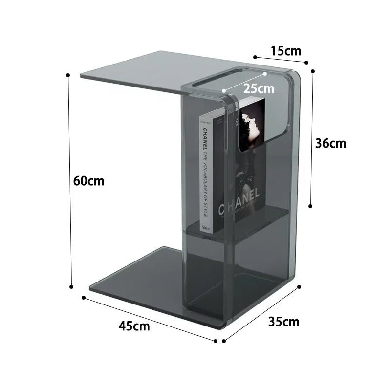 Acrylic Transparent Small Coffee Table - MOOAZAA SHOP