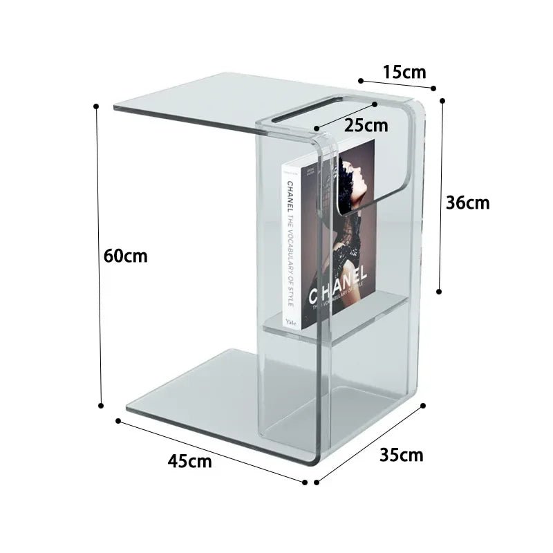 Acrylic Transparent Small Coffee Table - MOOAZAA SHOP