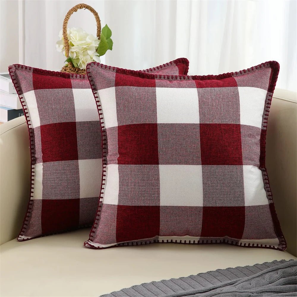 Alanyl Linen Pillow Case Chenille Cushion Cover - MOOAZAA 