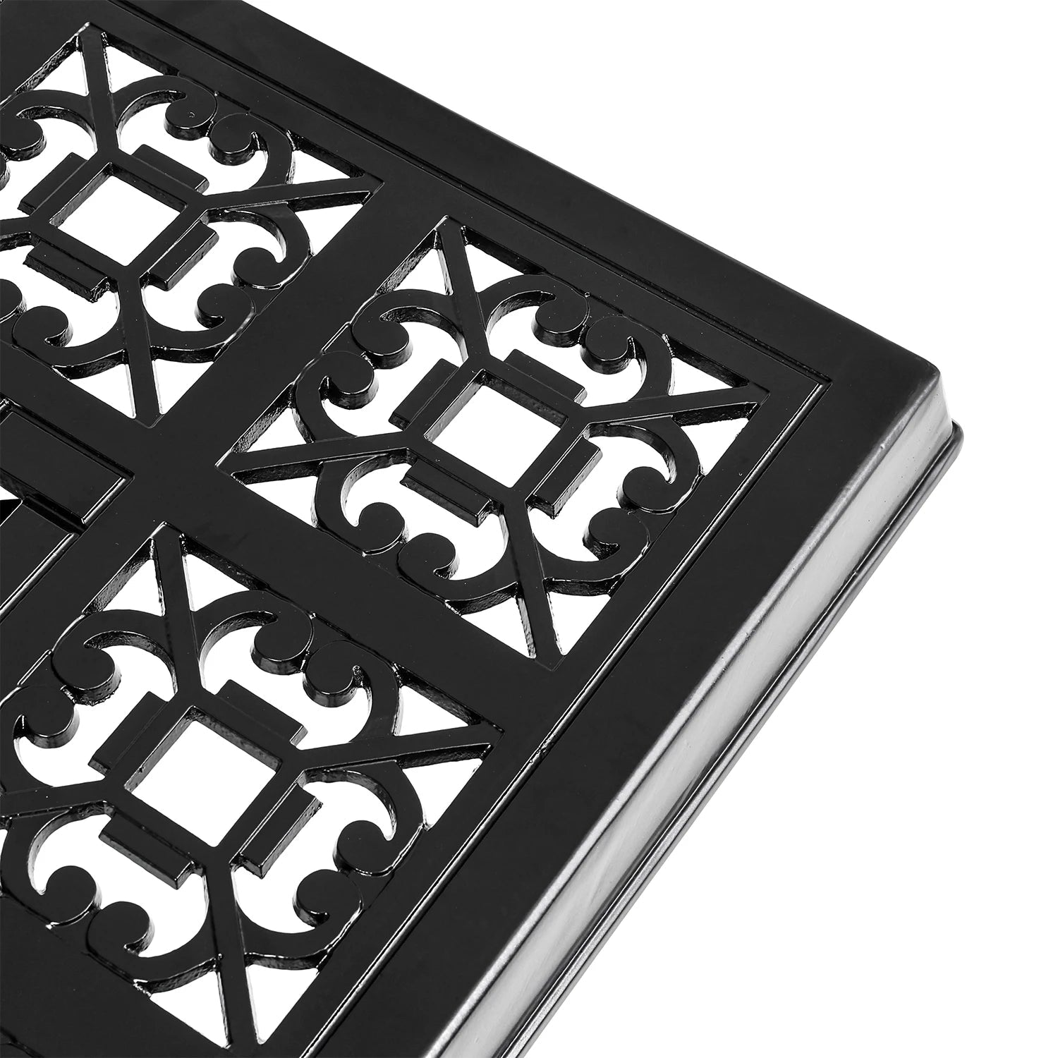 ALUMADINE Outdoor dining table and chair set, 3-piece - MOOAZAA 