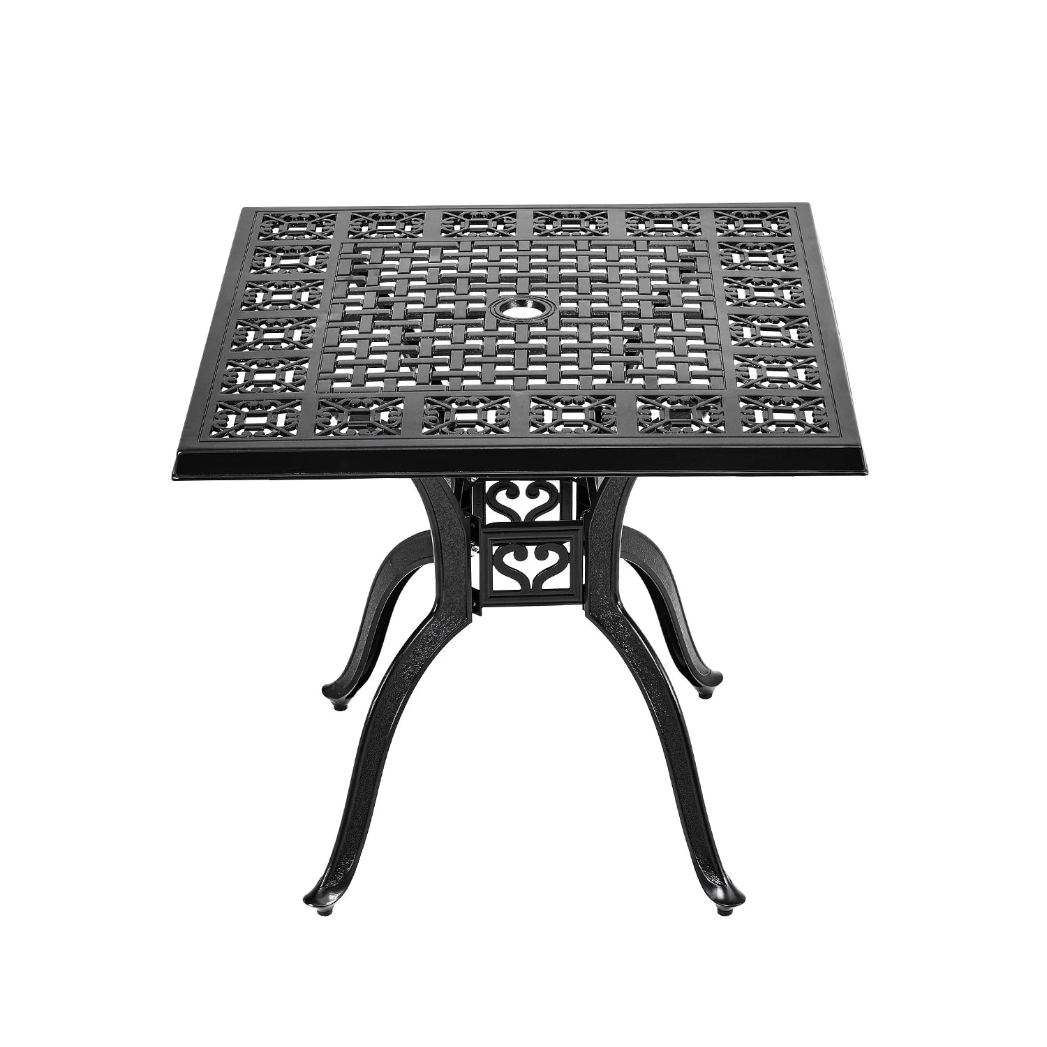 ALUMADINE Outdoor dining table and chair set, 3-piece - MOOAZAA 