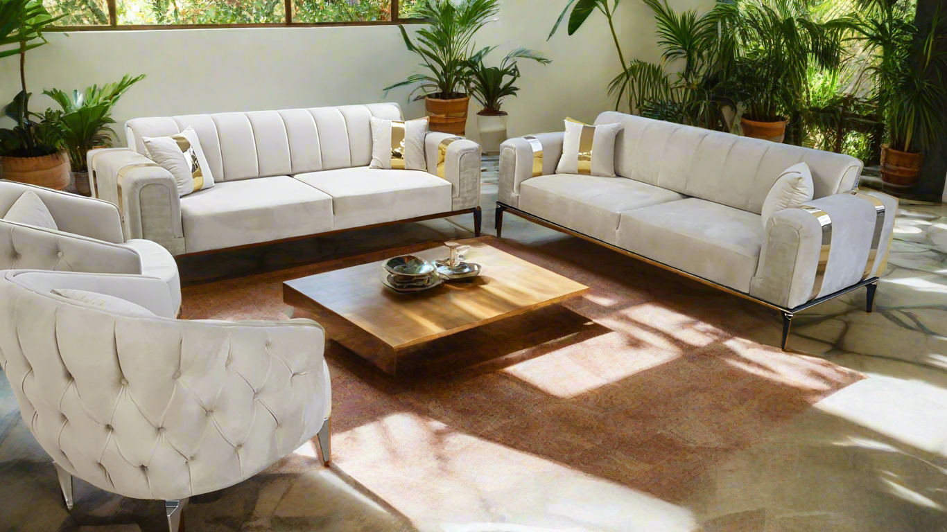 The Lyon Sofa sets in Luxury Velvets