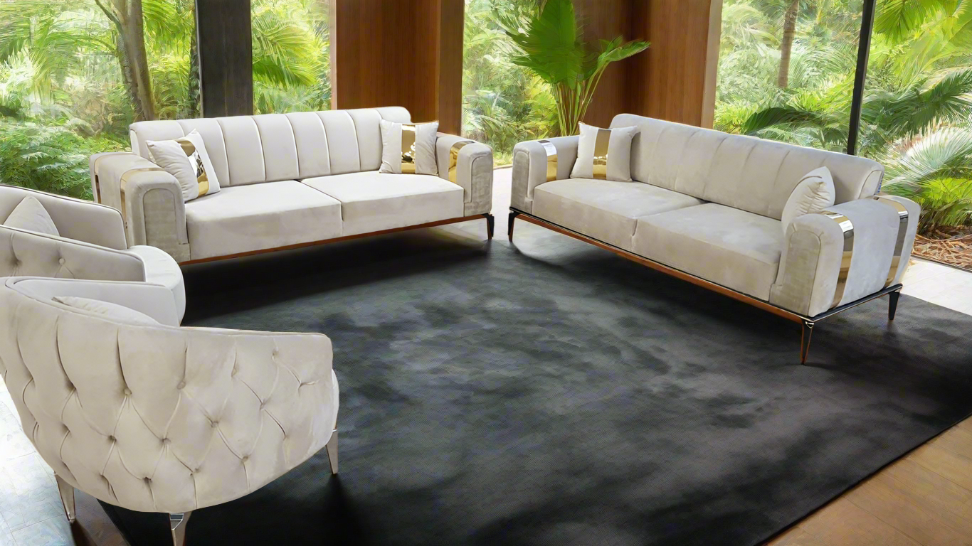 The Lyon Sofa sets in Luxury Velvets