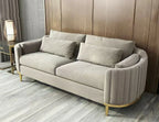 Brooklyn Sofa Suite Sets in Luxury Cream Velvet - MOOAZAA 