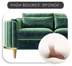 Brooklyn Sofas Suite Sets in Luxury Green Velvet - MOOAZAA 