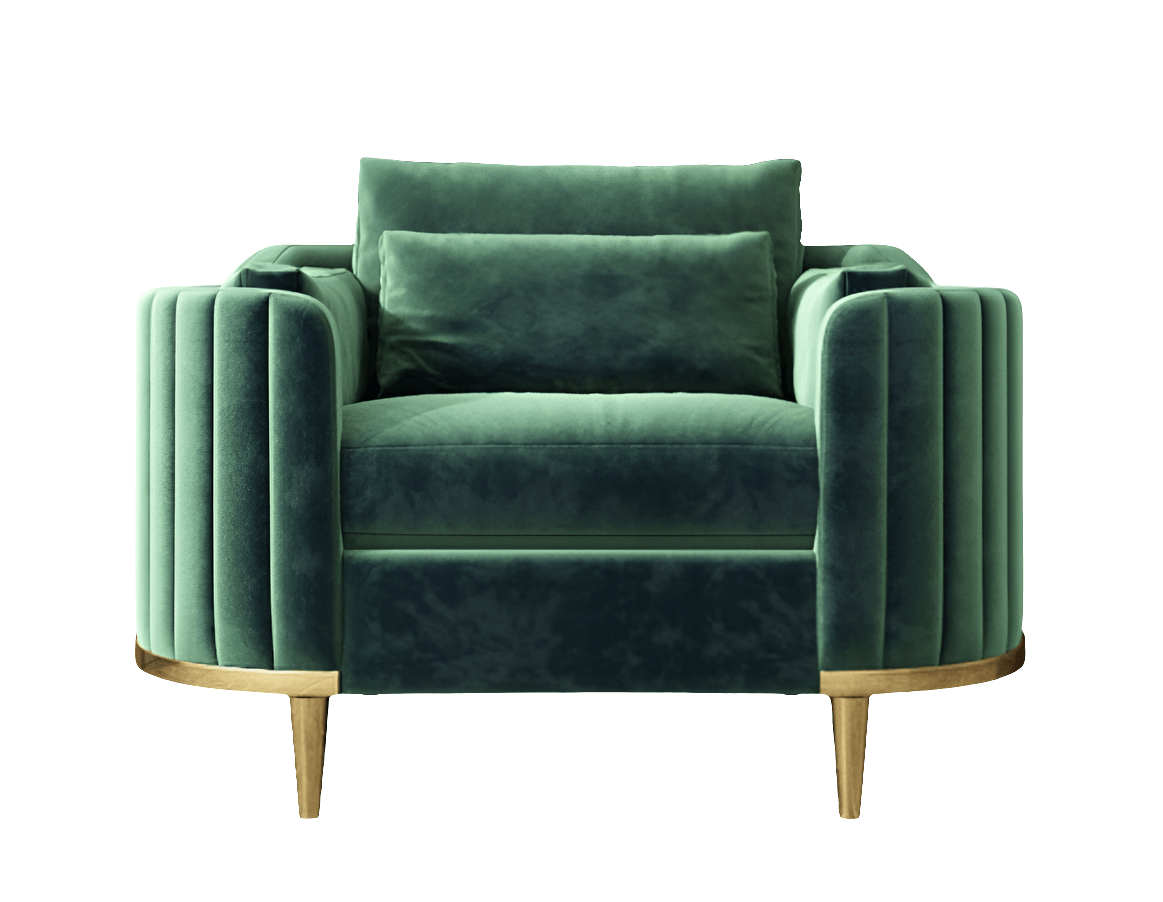 Brooklyn Sofas Suite Sets in Luxury Green Velvet - MOOAZAA SHOP