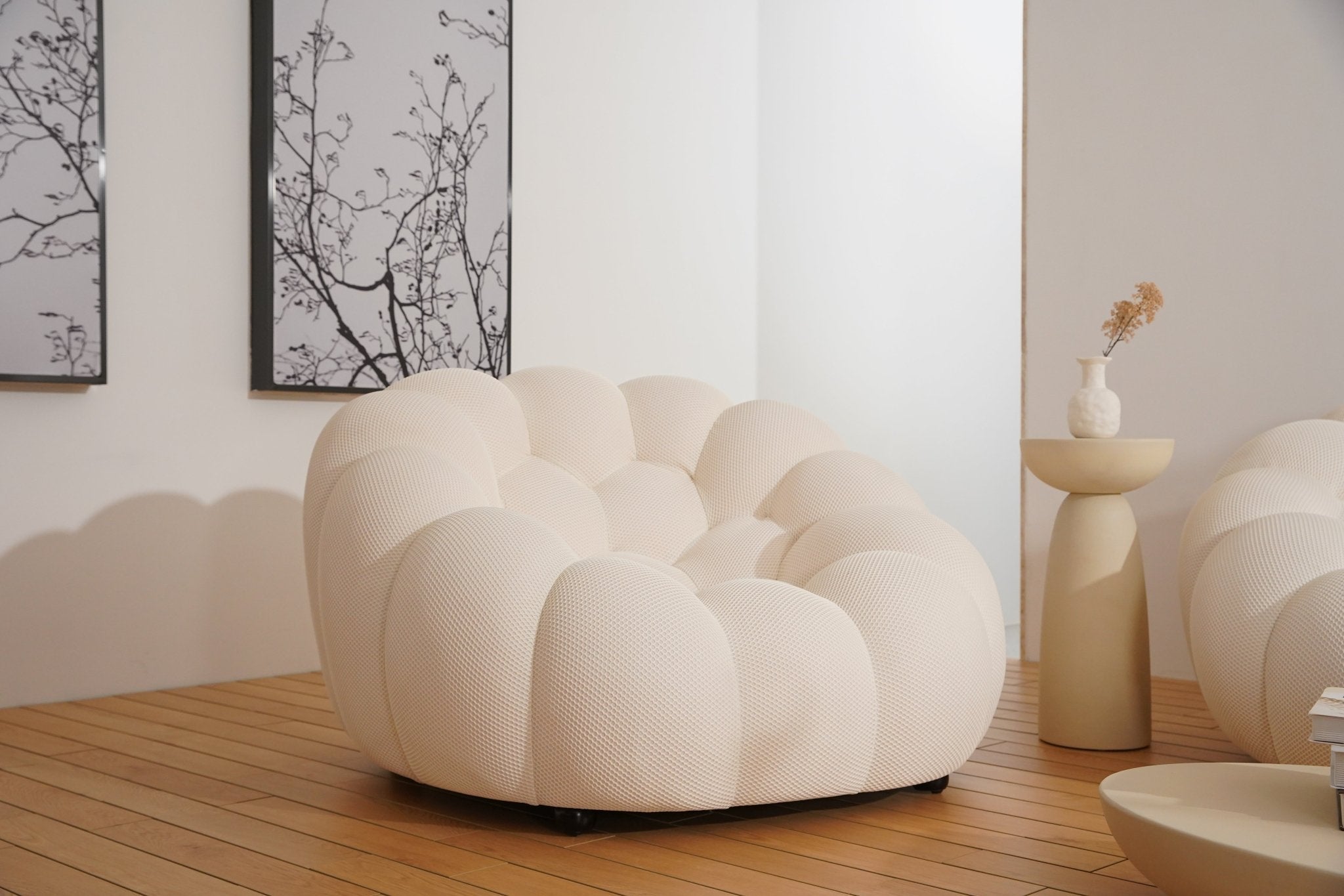 BUBBLE Modern Three-Seater Sofa and Lounge Chair - MOOAZAA 