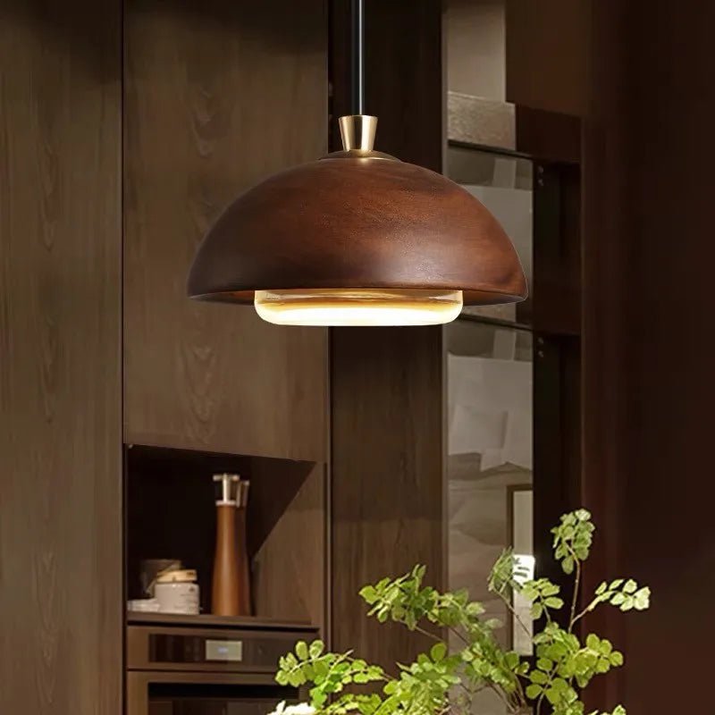 Chic Wood Pendant Light - Modern Nordic Elegance - MOOAZAA