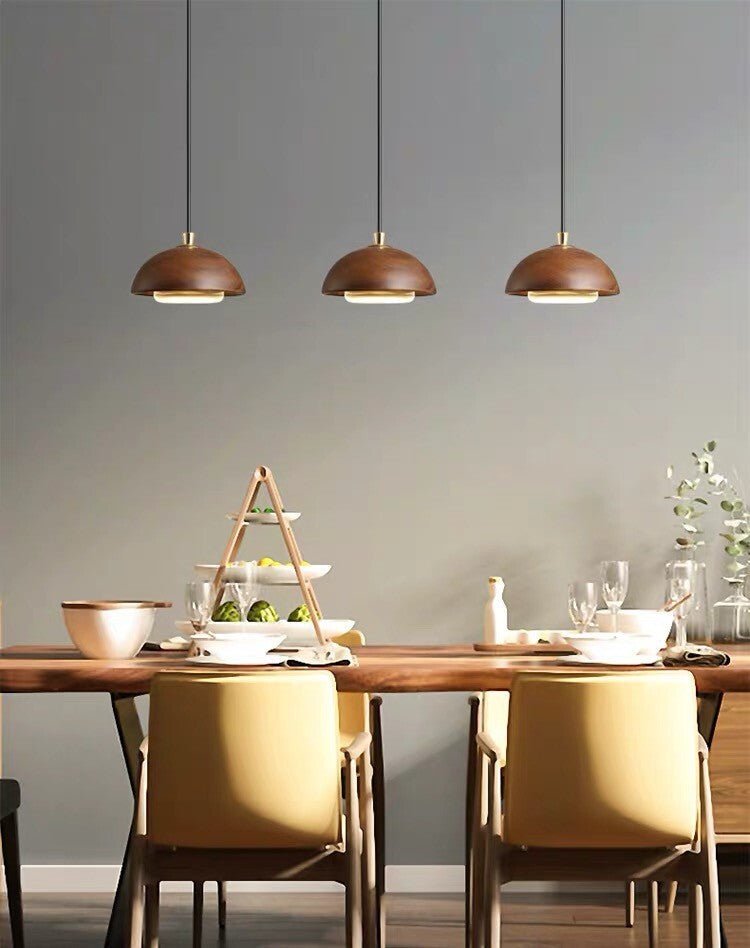 Chic Wood Pendant Light - Modern Nordic Elegance - MOOAZAA 