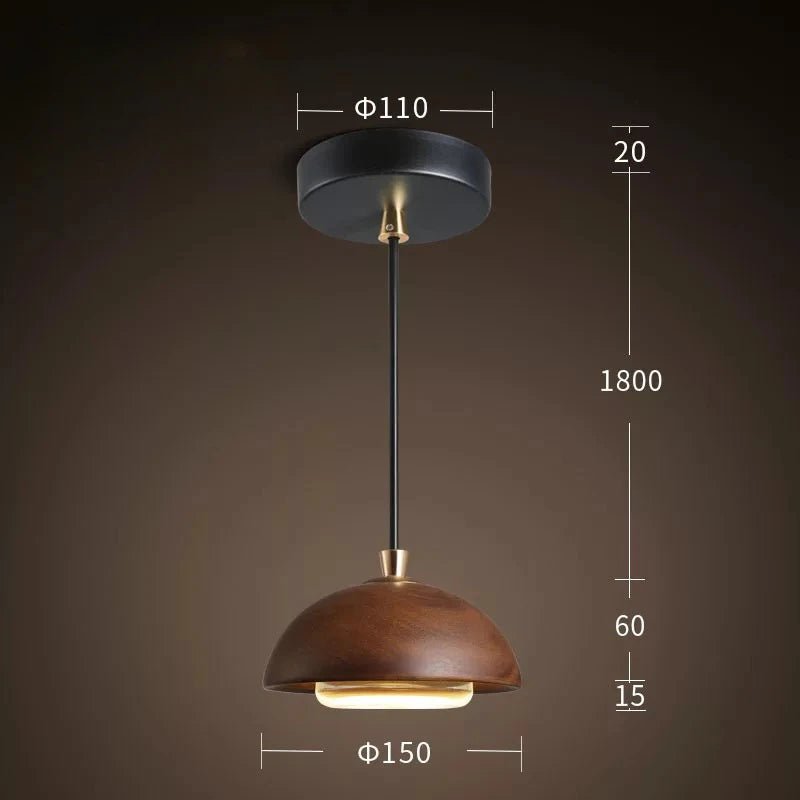 Chic Wood Pendant Light - Modern Nordic Elegance - MOOAZAA