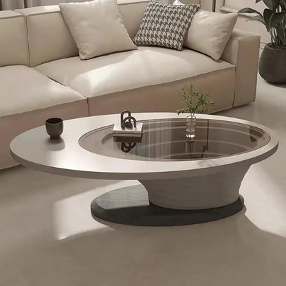 GLAM OVAL Luxury Coffee Tables Living room - MOOAZAA SHOP