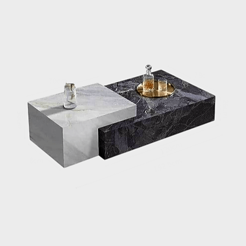HUYU LUXURY MARBLE COFFEE TABLE - MOOAZAA