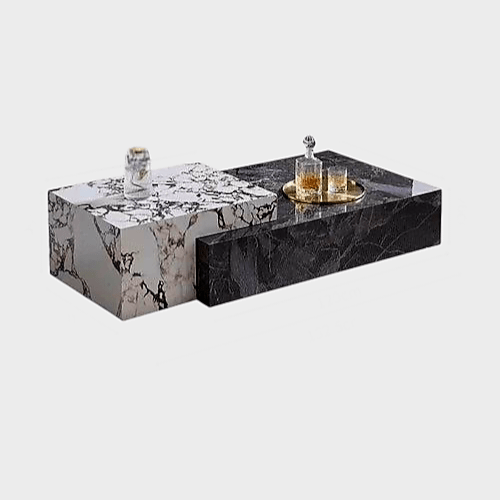 HUYU LUXURY MARBLE COFFEE TABLE - MOOAZAA