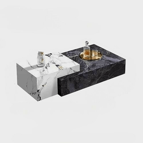 HUYU LUXURY MARBLE COFFEE TABLE - MOOAZAA