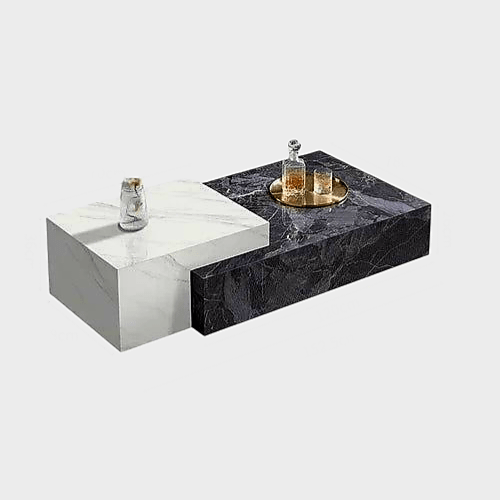 HUYU LUXURY MARBLE COFFEE TABLE - MOOAZAA