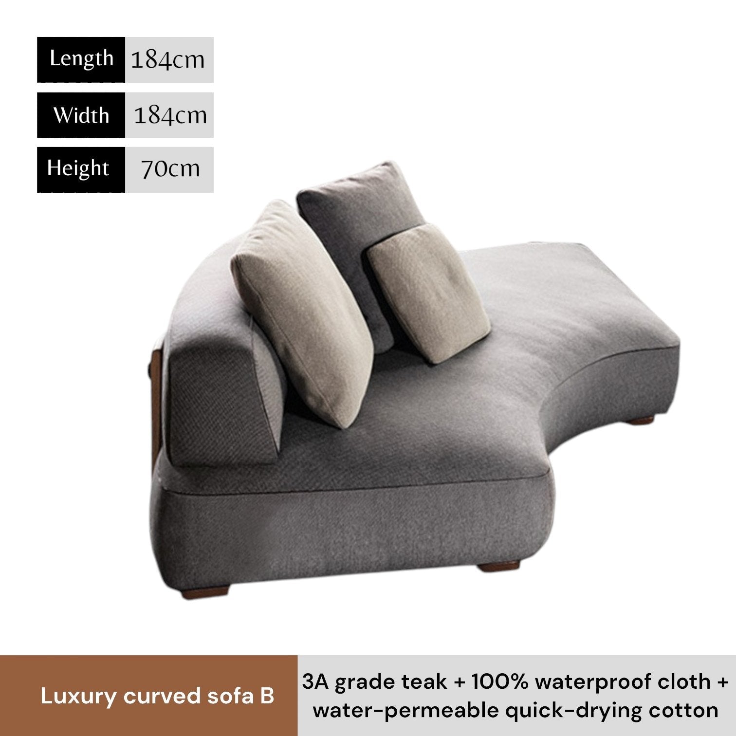 INFINITE Outdoor Sofa, Waterproof Fabric - MOOAZAA 