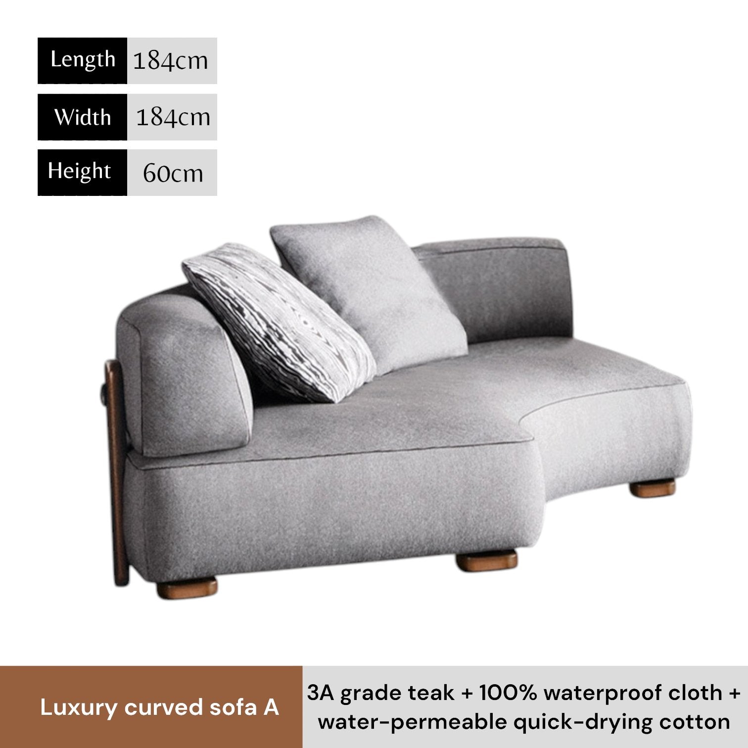 INFINITE Outdoor Sofa, Waterproof Fabric - MOOAZAA 