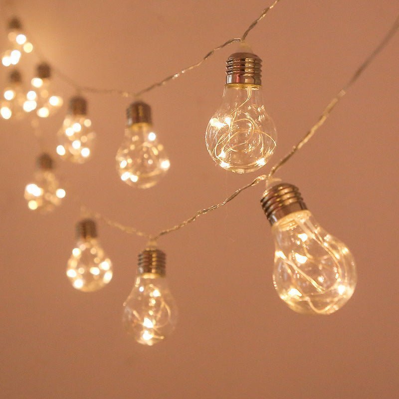 Lanterns Outdoor Garden, Solar energy, Waterproof LED Bulb Light String - MOOAZAA