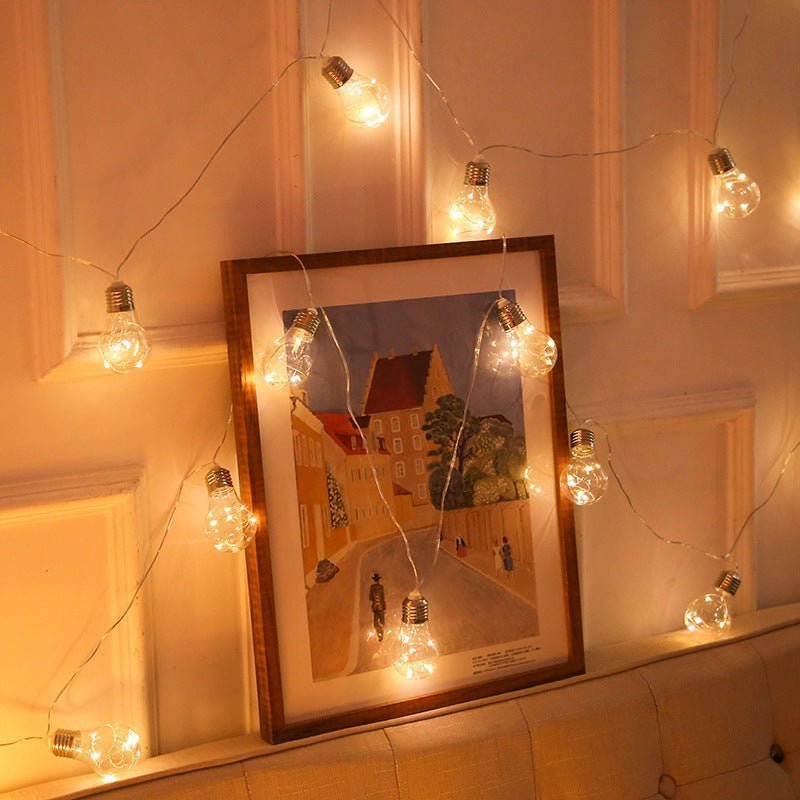 Lanterns Outdoor Garden, Solar energy, Waterproof LED Bulb Light String - MOOAZAA