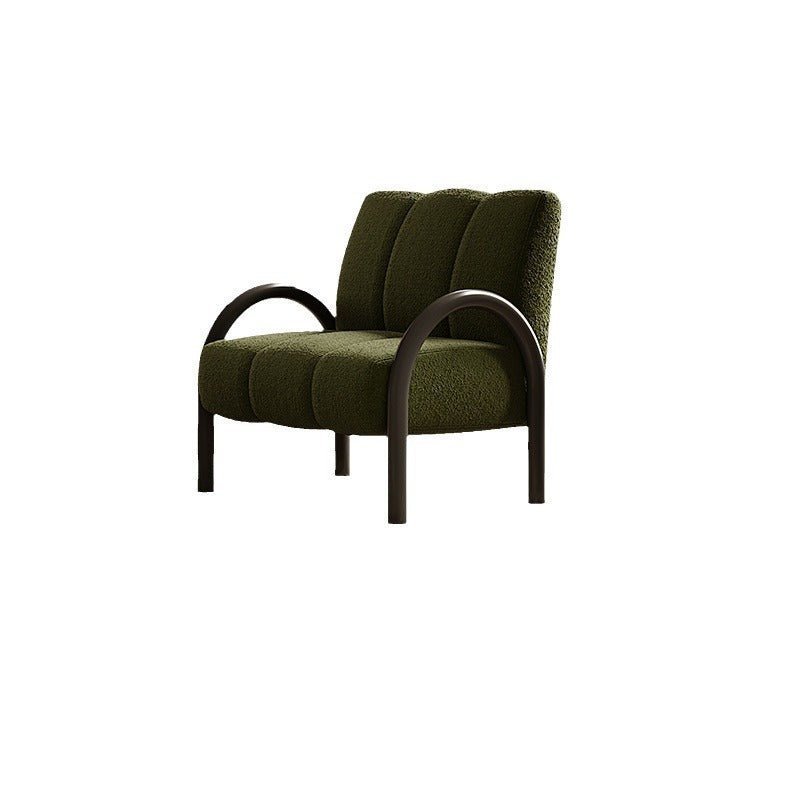 LOOP Modern Single Chair, Dark Brown/ Cream/ Dark Green - MOOAZAA SHOP