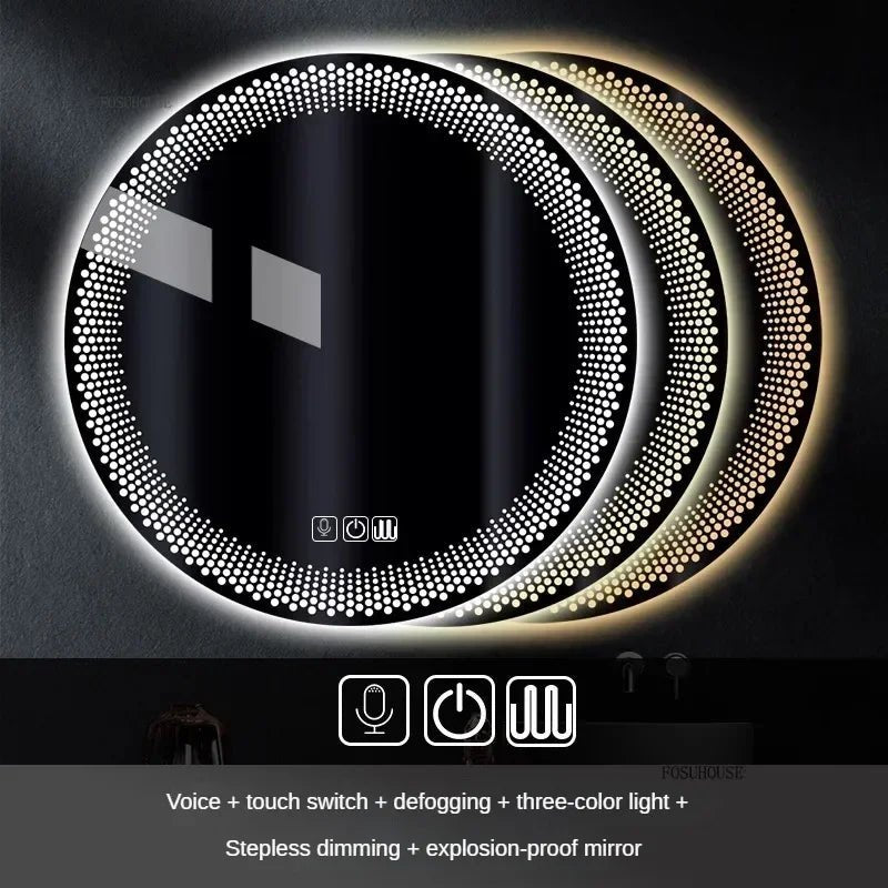 LUXURY SHINY TOUCH LED MIRROR - MOOAZAA