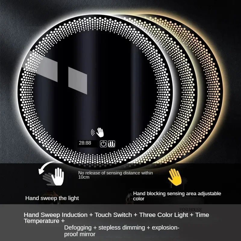LUXURY SHINY TOUCH LED MIRROR - MOOAZAA