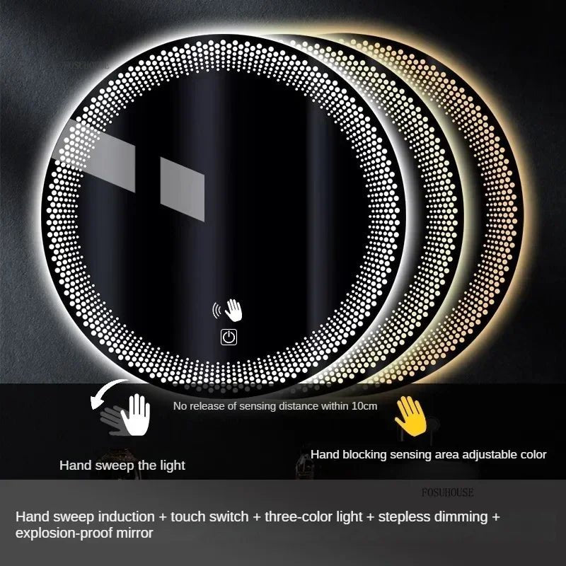 LUXURY SHINY TOUCH LED MIRROR - MOOAZAA SHOP